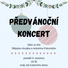 ZUŠ - PŘEDVÁNOČNÍ KONCERT