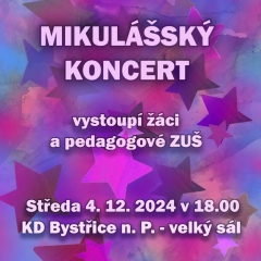 ZUŠ - MIKULÁŠSKÝ KONCERT