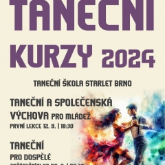 TANEČNÍ KURZ PRO DOSPĚLÉ 2024 – ZAČÁTEČNÍKY ZAHAJOVACÍ LEKCE