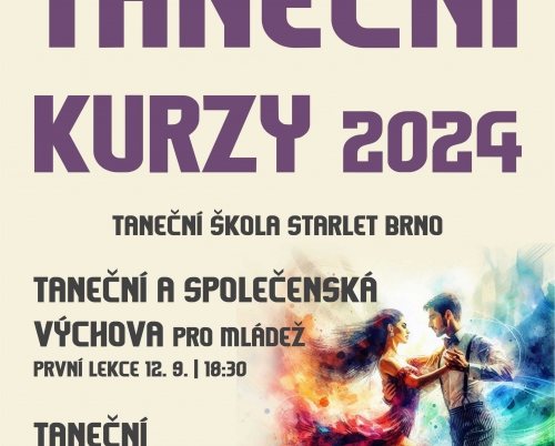 Taneční kurzy 2024 - registrace spuštěna