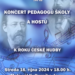 KONCERT PEDAGOGŮ ŠKOLY A HOSTŮ