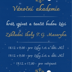 VÁNOČNÍ AKADEMIE ZŠ T. G. M.